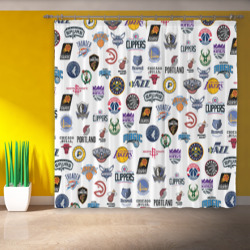 Фотошторы NBA Pattern - фото 2