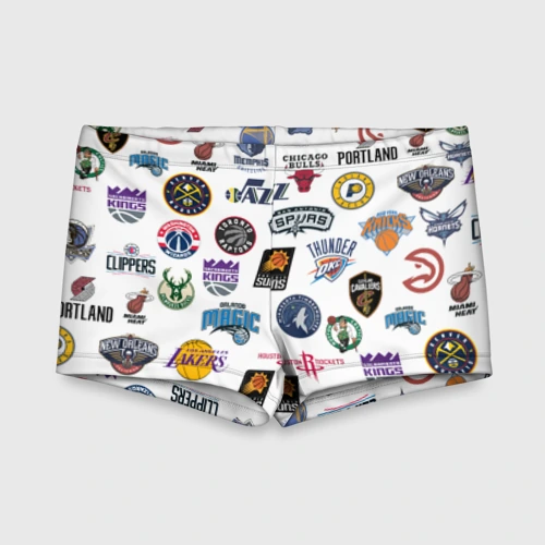 Детские купальные плавки 3D NBA Pattern