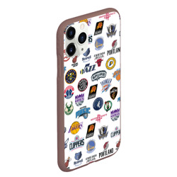 Чехол для iPhone 11 Pro Max матовый NBA Pattern - фото 2