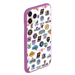 Чехол для iPhone 11 Pro Max матовый NBA Pattern - фото 2