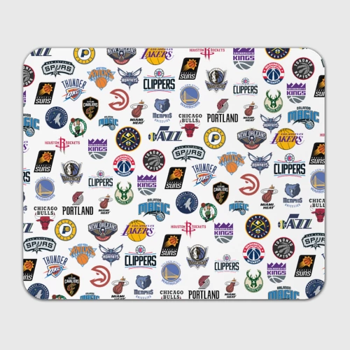 Прямоугольный коврик для мышки NBA Pattern
