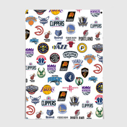 Постер NBA Pattern