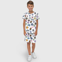 Детский костюм с шортами 3D NBA Pattern - фото 2