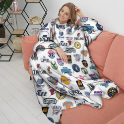 Плед с рукавами NBA Pattern - фото 2