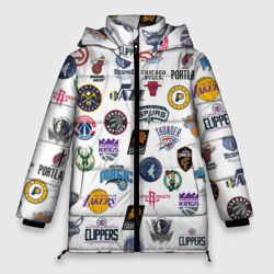 Женская зимняя куртка Oversize NBA Pattern