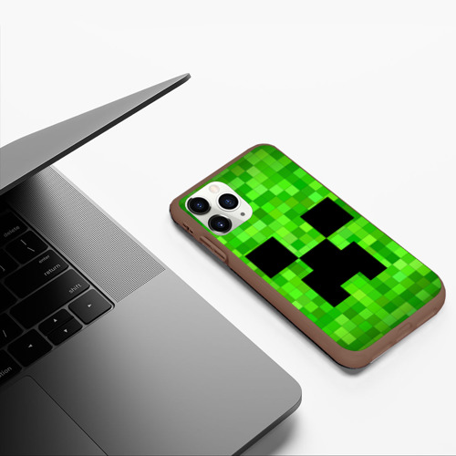 Чехол для iPhone 11 Pro матовый с принтом Minecraft Майнкрафт, фото #5