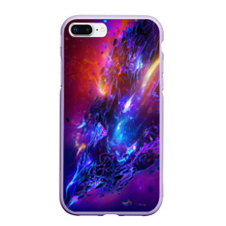 Чехол для iPhone 7Plus/8 Plus матовый Universe Neon