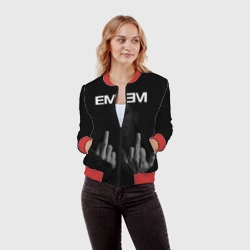 Женский бомбер 3D Eminem Эминем - фото 2