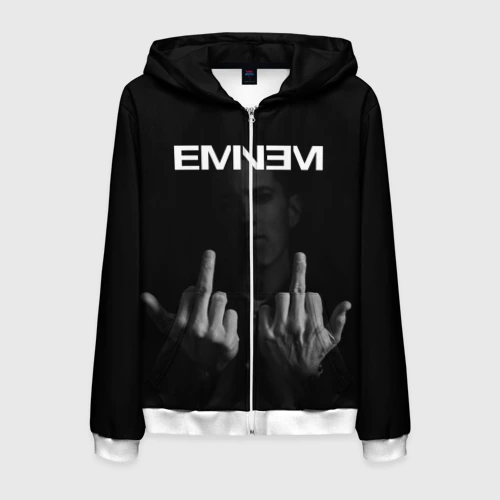 Мужская толстовка 3D на молнии Eminem Эминем