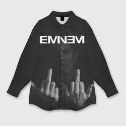 Женская рубашка oversize 3D Eminem Эминем