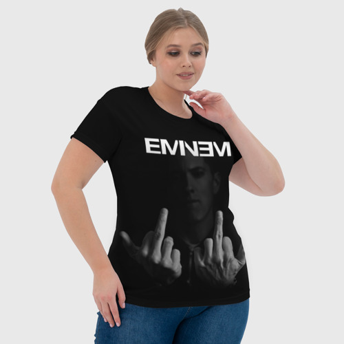 Женская футболка 3D Eminem Эминем, цвет 3D печать - фото 6