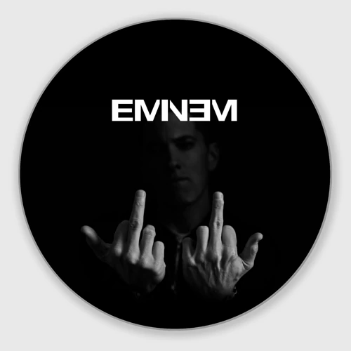Круглый коврик для мышки Eminem Эминем