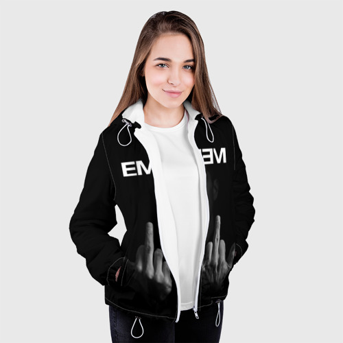 Женская куртка 3D Eminem Эминем, цвет белый - фото 4