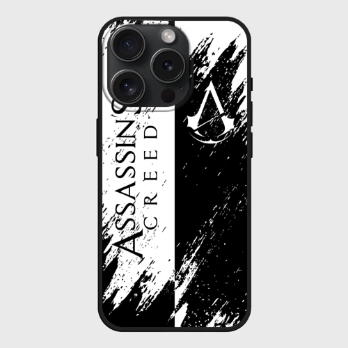 Чехол силиконовый для Apple iPhone 15 Pro Мax матовый Assassin's Creed