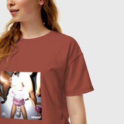 Женская футболка хлопок Oversize Пошлая Молли paycheck - фото 2