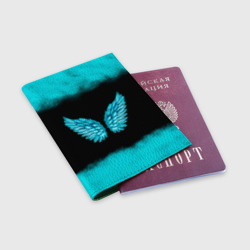Обложка для паспорта матовая кожа Крылья Ангела - фото 2