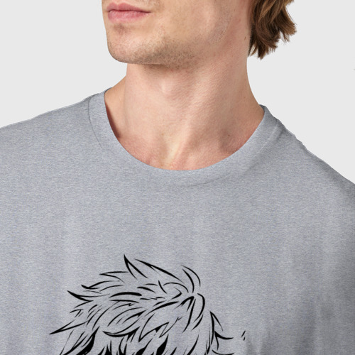 Мужская футболка хлопок Vinland saga Thorfinn, цвет меланж - фото 6