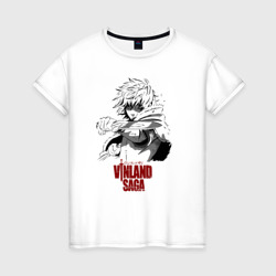 Женская футболка хлопок Vinland saga Thorfinn