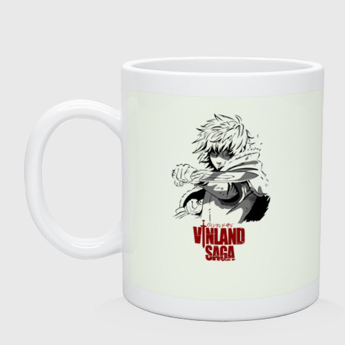 Кружка керамическая Vinland saga Thorfinn, цвет фосфор