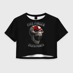 Женская футболка Crop-top 3D Five Finger Death Punch