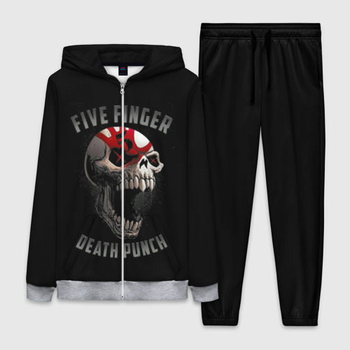 Женский костюм 3D с принтом Five Finger Death Punch, вид спереди #2