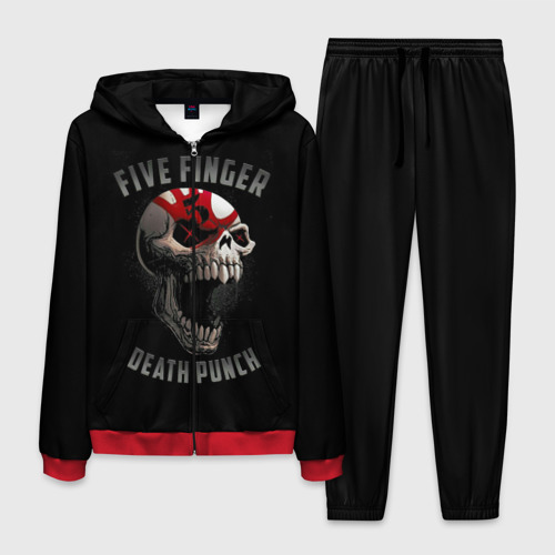 Мужской костюм 3D Five Finger Death Punch, цвет красный