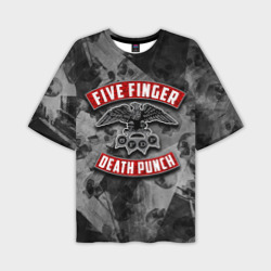 Мужская футболка oversize 3D Five Finger Death Punch