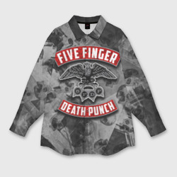 Мужская рубашка oversize 3D Five Finger Death Punch