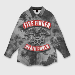 Женская рубашка oversize 3D Five Finger Death Punch