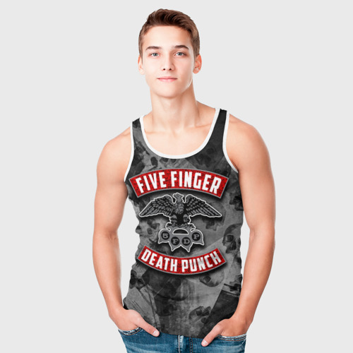 Мужская майка 3D Five Finger Death Punch, цвет 3D печать - фото 5