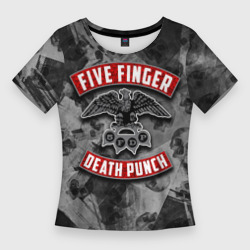 Женская футболка 3D Slim Five Finger Death Punch
