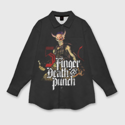 Мужская рубашка oversize 3D Five Finger Death Punch