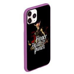 Чехол для iPhone 11 Pro Max матовый Five Finger Death Punch - фото 2