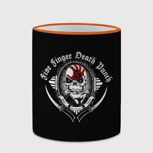 Кружка с полной запечаткой Five Finger Death Punch, цвет Кант оранжевый - фото 4