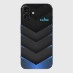 Чехол для iPhone 16 силиконовый с защитой камеры Counter-Strike