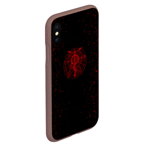 Чехол для iPhone XS Max матовый Стальной алхимик Fullmetal Alchemist, цвет коричневый - фото 3