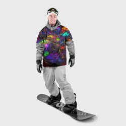 Накидка на куртку 3D Неоновые краски