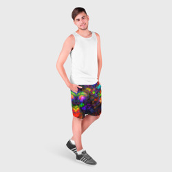 Мужские шорты 3D Неоновые краски - фото 2