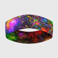 Повязка на голову 3D Неоновые краски