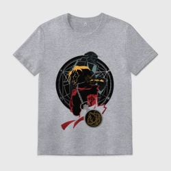 Мужская футболка хлопок Стальной алхимик Fullmetal Alchemist