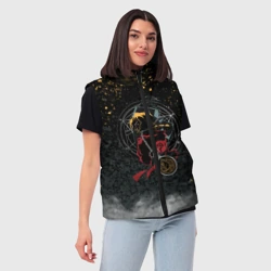 Женский жилет утепленный 3D Стальной алхимик The steel alchemist - фото 2