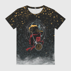 Женская футболка 3D Стальной алхимик The steel alchemist