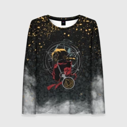 Женский лонгслив 3D Стальной алхимик The steel alchemist