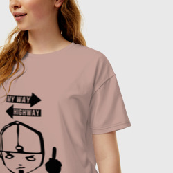 Женская футболка хлопок Oversize Limp Bizkit Fred durst - фото 2