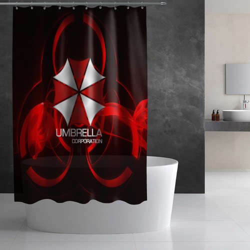 Штора 3D для ванной Umbrella Corp - фото 3