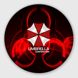Круглый коврик для мышки Umbrella Corp
