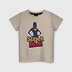 Детская футболка хлопок Super Mom