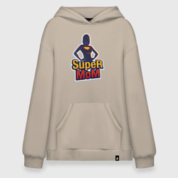 Худи SuperOversize хлопок Super Mom