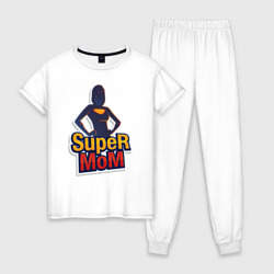 Женская пижама хлопок Super Mom