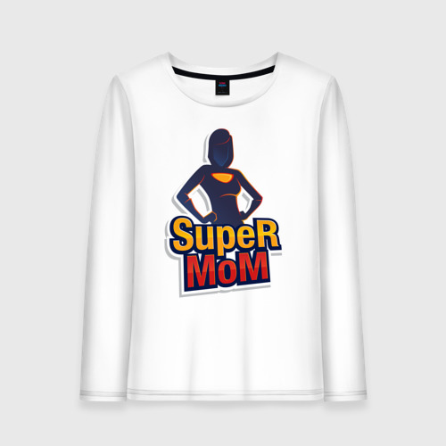 Женский лонгслив хлопок Super Mom